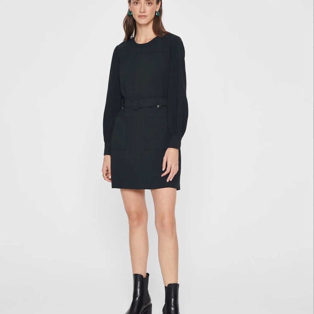 Club Monaco Black Mini Dress with Belt